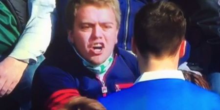 Vine: Furious Scottish football fan tells Rangers player exactly where to go