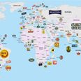 A map of the world by a country’s favourite beer brand