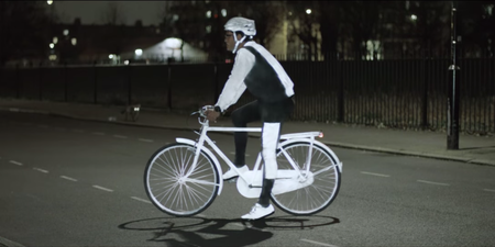 Volvo design a spray to make cyclists more visible at night