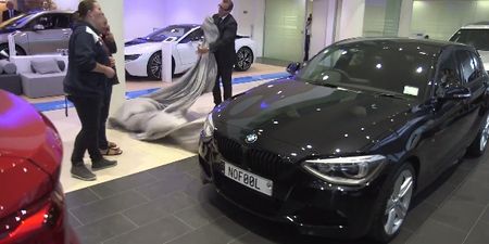 Video: Amazing April Fool’s Day ‘double bluff’ sees woman win a $50,000 BMW