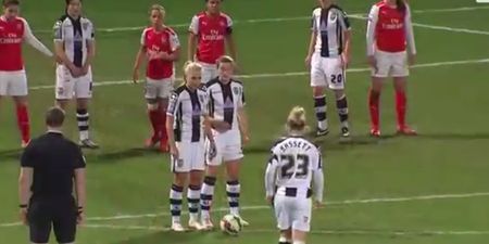 Video: Hats off to Notts County Ladies for this genius free-kick routine