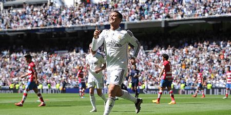 Vine: Ronaldo annoyed he didn’t score a tap-in…