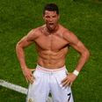 Cristiano Ronaldo scores classy rabona volley in Real Madrid training (Video)
