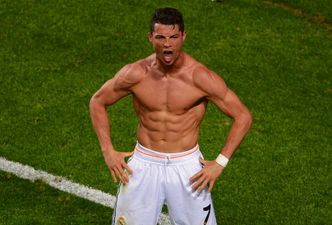 Cristiano Ronaldo scores classy rabona volley in Real Madrid training (Video)