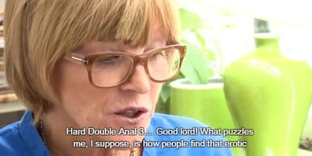 Video: Watching Anne Robinson watch porn is the weirdest thing you’ll see today (NSFW)