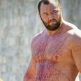 Game of Thrones star Hafthor Bjornsson shows his strength
