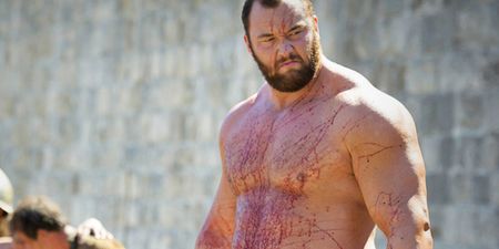 Game of Thrones star Hafthor Bjornsson shows his strength