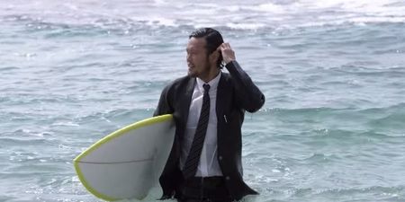 Quiksilver have designed a wetsuit that looks like an actual suit