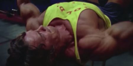 Video: Old school footage of Arnold Schwarzenegger training that epic chest