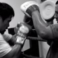 Video: Manny Pacquiao proves his steely inner strength in training