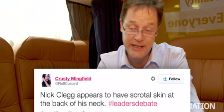 Nick Clegg reads out mean tweets