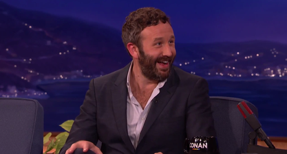 Chris O’Dowd plays the long game with an elaborate prank on his baby son