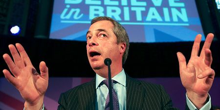 Vine: Al Murray’s brilliant reaction to Nigel Farage’s defeat