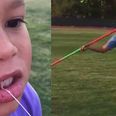 Video: Ex-Olympic gold medalist uses javelin to remove daughter’s tooth