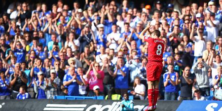 Gerrard thanks Chelsea fans for ‘turning up for once’…