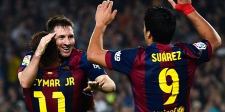 Pic: Graphic showing the devastating understanding of Messi, Suarez and Neymar