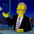 The Simpsons pay homage to David Letterman on his very final show