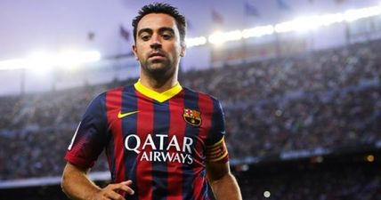 Xavi made his Qatari league debut in front of a tiny crowd (Vine)