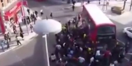 Video: 100-strong London crowd lifts 12-tonne bus off injured unicyclist