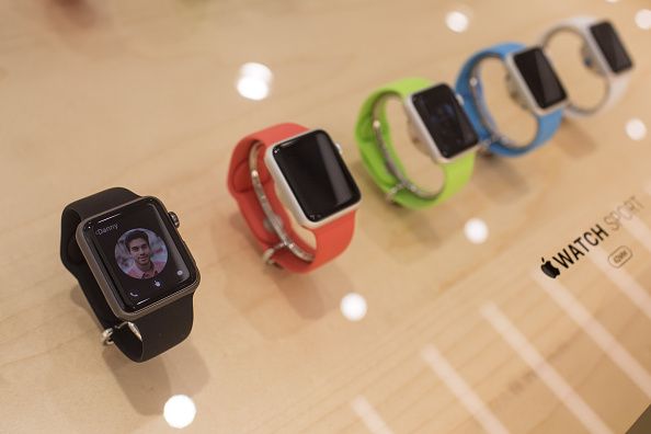 TOKYO, JAPAN - APRIL 24:  The new Apple Watch is seen on display at a store on April 24, 2015 in Tokyo, Japan. The Apple Watch launched globally today after months of publicity and pre-orders. However the smart watch was not sold from Apple stores but from a handful of upscale boutiques at select locations around the world in a bid to position the watch as a fashion accessory. Apple has been directing people to order online preventing the long lines usual seen with the launch of iPhones and iPads.  (Photo by Chris McGrath/Getty Images)