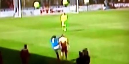 Video: Rangers player lashes out at opponent in play-off defeat
