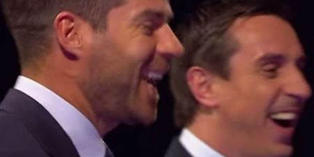Video: Gary Neville and Jamie Redknapp crack up watching these glorious Sunday League goals