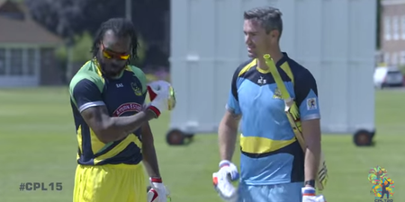 Video: Kevin Pietersen battles Chris Gayle for title of ‘Biggest Hitter’ in cricket