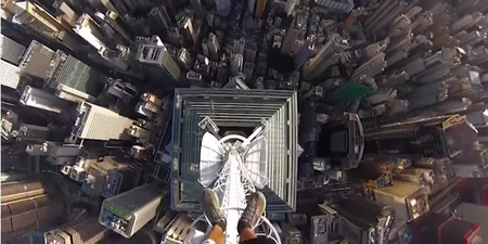Skyscraper daredevil records vertigo-inducing selfie footage