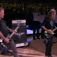 Video: Metallica perform US national anthem with a twist at NBA finals