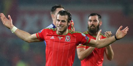 Gareth Bale scores from ridiculous angle in Wales training (video)