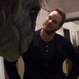 Jurassic World star Chris Pratt caught out by dinosaur prank (Video)