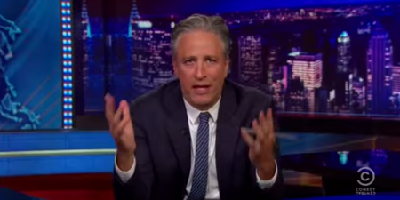 Jon Stewart goes off script to deliver the most eloquent Charleston lament