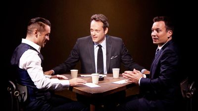 True Detectives Colin Farrell and Vince Vaughn play True Confessions on Tonight Show