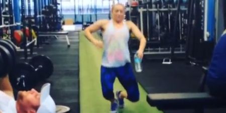 Leg day left this woman unable to stand in this brilliant video