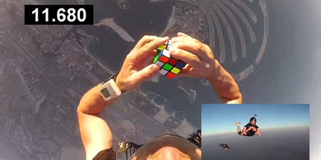 Video: Skydiver solves Rubik’s Cube on way down to earth