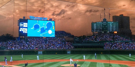 Storm at baseball game makes for beautifully apocalyptic scenes (photos)