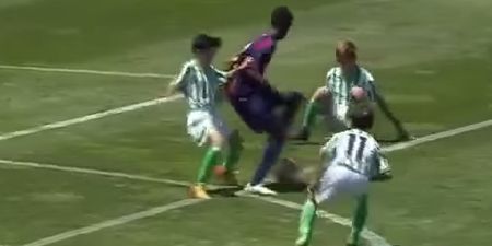 Barcelona wonderkid scores goal Messi would be proud of (video)