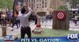 Video: Anchorman hits drummer with axe as stunt goes wrong