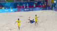 Video: Brilliant beach soccer bicycle kick fires up Baku games