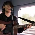 Soak plays surprise live gig for passengers aboard the Glastonbury train