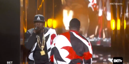 Ground opens up and swallows embarrassed P Diddy after hilarious fall
