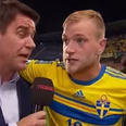 Pumped-up John Guidetti chants own name in post-match interview (Video)