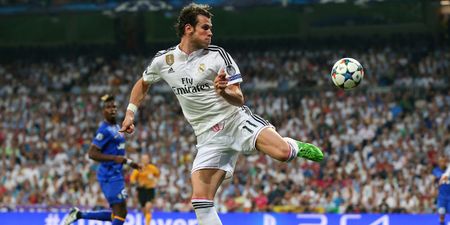 Real Madrid star Gareth Bale pulls off an incredible basketball trick shot (video)