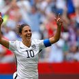 US women clinch world cup victory with halfway line screamer (Vine)