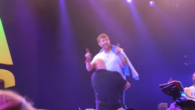 Video: Blur frontman forcibly removed from stage after curfew-busting 5-hour set