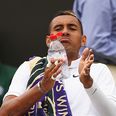 Tennis star hugs ballboy during Wimbledon struggles