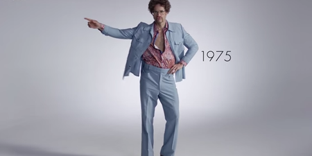 A century’s worth of men’s fashion in one three-minute video…