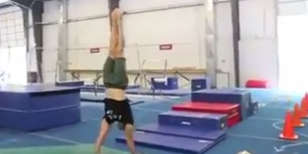 Watch this guy tackle epic handstand walk assault course (Video)