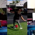 US Women’s World Cup hero Carli Lloyd pinpoint penalty drops James Corden into dunk tank (Video)