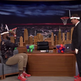 Jimmy Fallon takes on LeBron James at ‘Faceketball’ (Video)